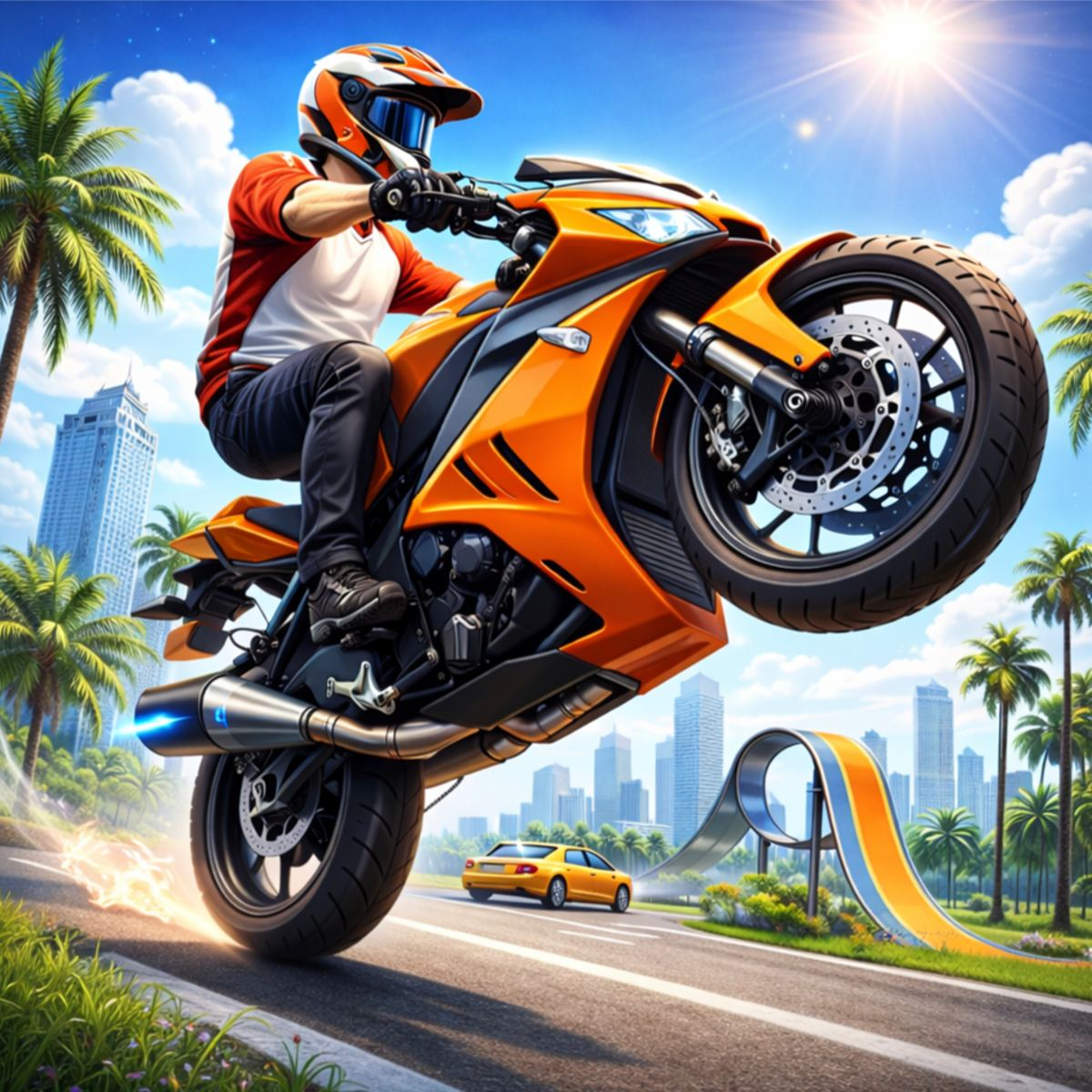 Real City Bikes 레이싱 게임 스크린샷 1